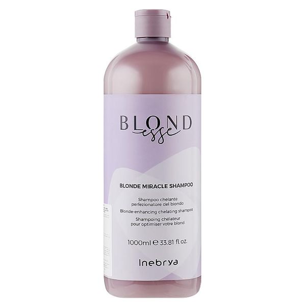 Inebrya Blonde Miracle Shampoo Хелатуючий шампунь для блонду 1000 мл IN0057 фото