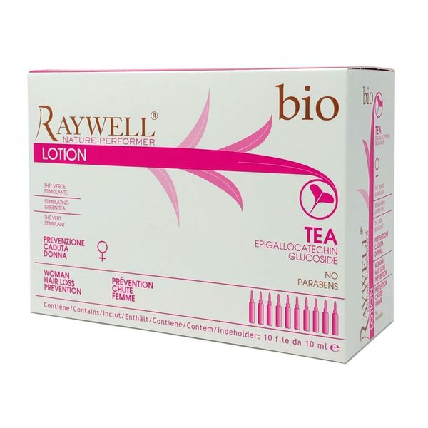 Raywell BIO TEA Ампули жіночі проти випадання волосся 10х10 мл RW0050 фото