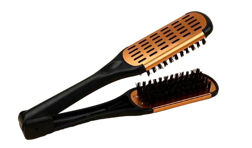 Hair Expert Hairbrush Black/Gold Расческа-зажим HE111229 фото