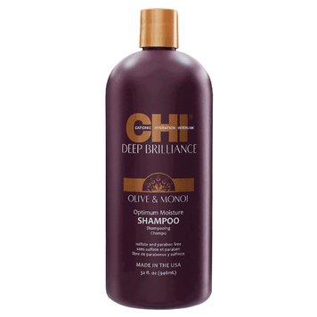 CHI Deep Brilliance Olive & Monoi Optimum Moisture Shampoo Шампунь зволожуючий для пошкодженого волосся 946 мл 810543 фото