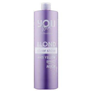 YouLook Blond SILVER SHINE Anti Yellow Effect MASK маска для збереження кольору 1000 мл YL0032 фото