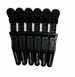 Hair Expert Clip Зажими-крокодили, х6, Чорні HE111337 фото
