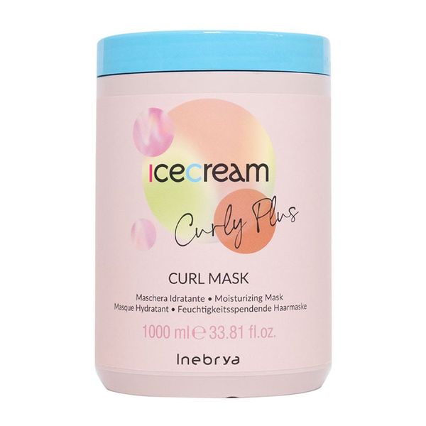 Inebrya Ice Cream Curly Plus Curl Mask Маска для кучерявого та хімічно завитого волосся 1000 мл IN0060 фото