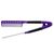 Hair Expert Hairbrush V Shaped METAL comb VIOLET гребінець-затискач KRT0009 фото